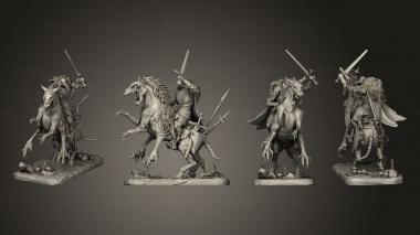 Military figurines Lordsguard cavalry 02 3d model