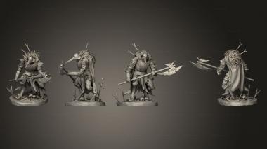 Military figurines Lordsguard pose 2 3d model