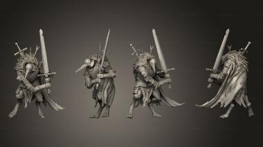 Military figurines Lordsguard pose 3 3d model