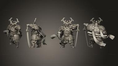 Military figurines Loyalty Samurai 002 3d model