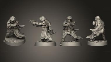 Military figurines LRDG 01 3d model