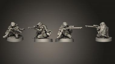 Military figurines LRDG 05 3d model