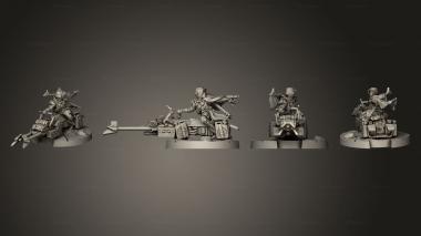 Military figurines LRDG BIKERS 02 3d model