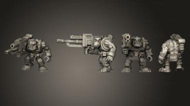 Military figurines Lucky Armored Scrap Gunners 01 3d model
