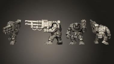 Military figurines Lucky Armored Scrap Gunners 02 3d model