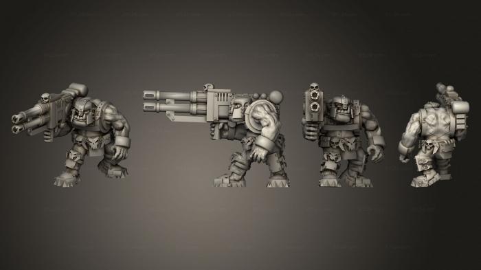 Military figurines (Lucky Armored Scrap Gunners 03, STKW_9193) 3D models for cnc