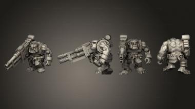 Military figurines Lucky Armored Scrap Gunners 04 3d model