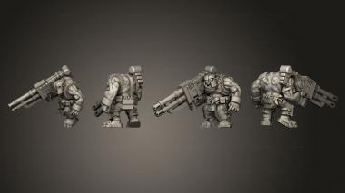 Military figurines Lucky Armored Scrap Gunners 05 3d model