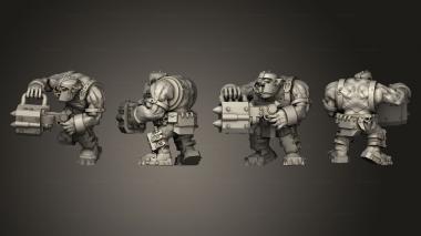 Military figurines Lucky Broozer Tank Huntas 3 3d model