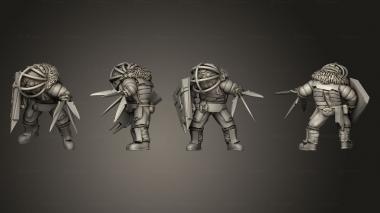 Military figurines Lunar Ogres 01 3d model
