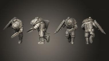 Military figurines Lunar Ogres 2 3d model