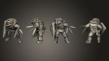 Military figurines Lunar Ogres 3d model