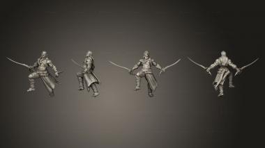 Military figurines lven Barbarian Screaming 3d model