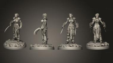 Military figurines lven Huntress v 3 3d model