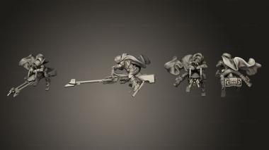 Military figurines Madox Bikers 3 3d model