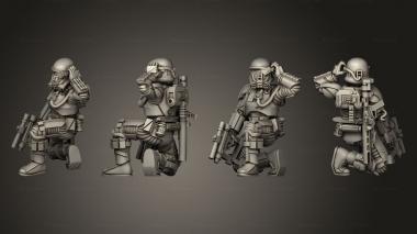 Military figurines Madox coms 001 3d model