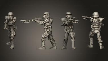 Military figurines Madox coms 007 3d model