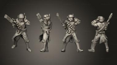 Military figurines Madox coms 3d model