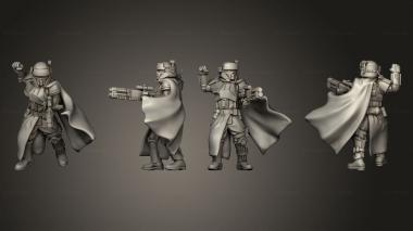 Military figurines Madox leader 3d model