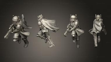 Military figurines Madox running 3d model
