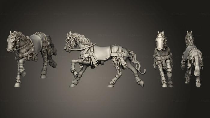 Military figurines (MAGISTER MILITUM HORSE, STKW_9264) 3D models for cnc