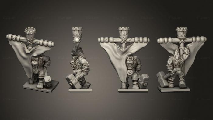 Military figurines (Magma Orc Bannermerged, STKW_9336) 3D models for cnc