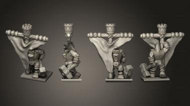 Military figurines Magma Orc Bannermerged 3d model