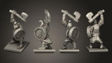 Military figurines Magma Shield 1 3d model
