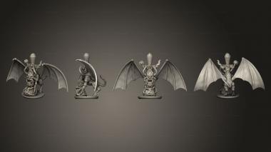 Military figurines Magma Sorcerer on Lammasu 3d model