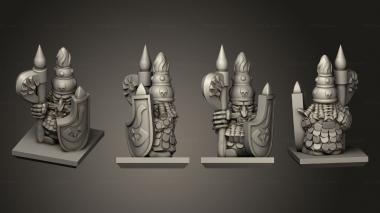 Military figurines Magma Warrior 7 3d model