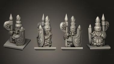 Military figurines Magma Warrior 8 3d model