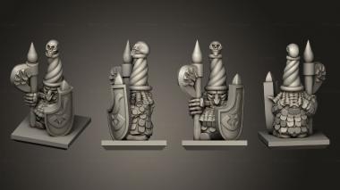 Military figurines Magma Warrior 9 3d model