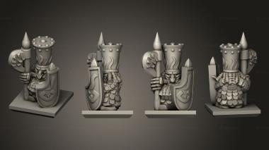 Military figurines Magma Warrior 10 3d model