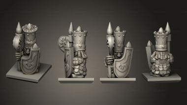 Military figurines Magma Warrior 12 3d model