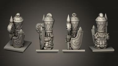 Military figurines Magma Warrior 13 3d model