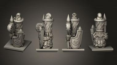 Military figurines Magma Warrior 14 3d model