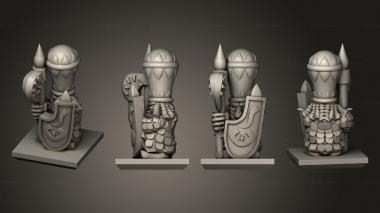 Military figurines Magma Warrior 16 3d model