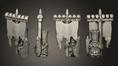 Military figurines Magma Warrior Standart 3d model