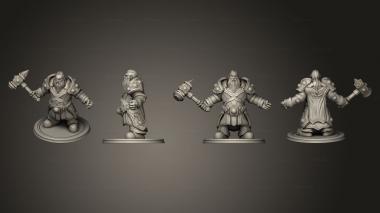 Military figurines Magnus Duegar Warlord 02 3d model