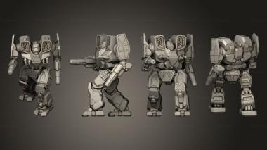 Military figurines MAL 3d model