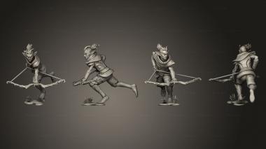 Military figurines Male Garrison Bow 3d model