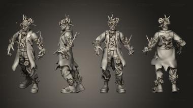 Military figurines Male Infected Head 3d model