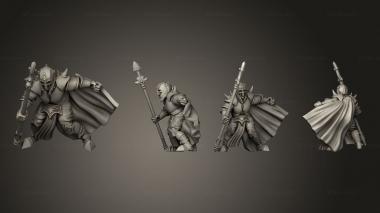 Military figurines Male Spear Warrior 3d model