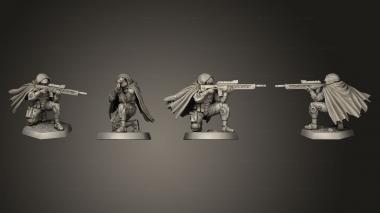 Military figurines Marine Sniper 3d model