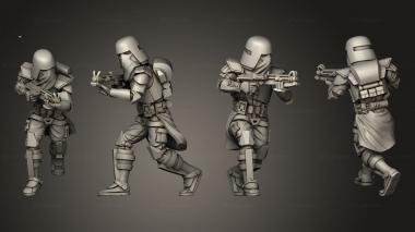 Military figurines Marine Squad 3d model