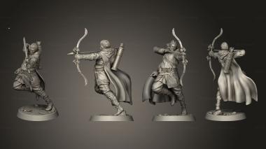 Military figurines Marksman 2 3d model