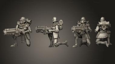 Military figurines Martian Gate Keeper 7 3d model