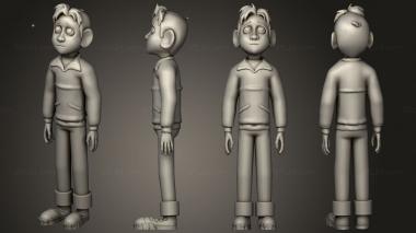 Military figurines Massive Iron Giant and Hogarth 3d model