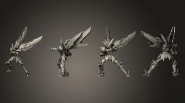Military figurines master gundam 3d model