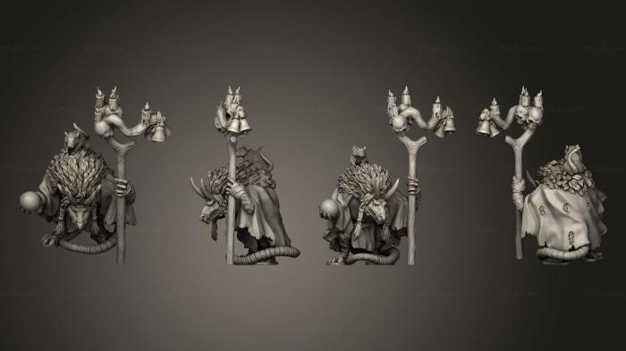 Military figurines (Master Sohei farseer, STKW_9617) 3D models for cnc